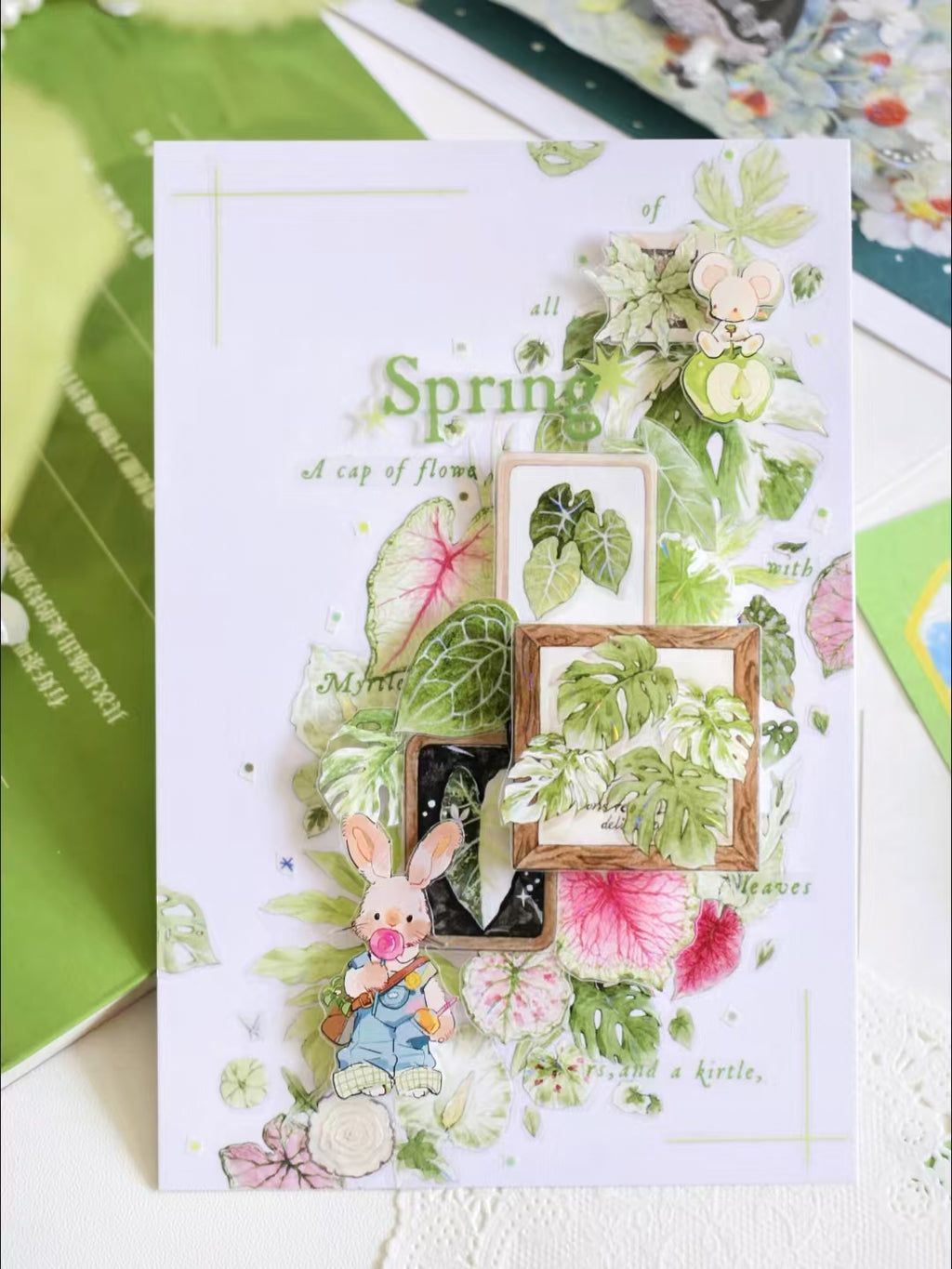 journal Sticker blind bag（Open surprise sticker, tape, paper and more for your diary,journal, collage, Scrapbook)